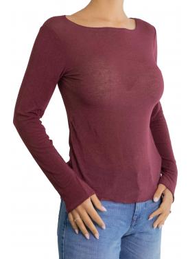 Maglia misto cashmere tinta unita 